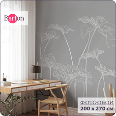 Фотообои флизелиновые 3d Bartonwall Цветы F01602-G 200х270 см