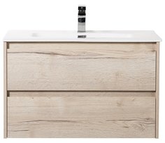 Тумба с раковиной BelBagno Kraft 80-BB800ETL Rovere Galifax Bianco