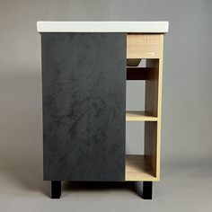 Тумба под раковину BESTEX Вудсайд 56.5x38,5x71 под умывальник Фостер-60 дуб сон./бет. ан