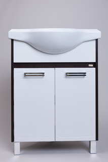 Тумба под раковину BESTEX Мираж, 60x71x34, венге-белый, под умывальник Classic угловая