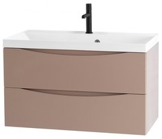 Тумба с раковиной BelBagno Marino 90-BB900/450-LV-MR-AST Capucino Lucido