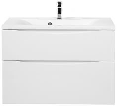 Тумба с раковиной BelBagno Marino-H60 80-BB800/450-LV-MR-PR Bianco Lucido