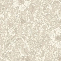 Флизелиновые обои Grandeco PH 3102 Perfect Harmony, цвет коричневый, 0.53 м