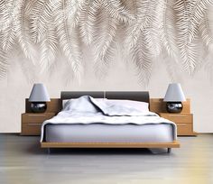Фотообои ARTDELUXE TROPIC Бежевые тропические листья флизелиновые 300х190см