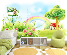 Фотообои ARTDELUXE KIDS Яркая радуга флизелиновые 500х280см