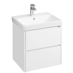 Тумба с раковиной в ванную AQUATON 1A2517V0SD010 Сканди 55 и Santek 55, белый
