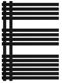 Полотенцесушитель водяной Secado Коредо 80x7x50 черный матовый