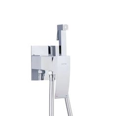 Встраиваемый однорычажный смеситель с гигиеническим душем Gappo G7207-8 белый/хром, латунь