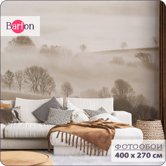 Фотообои флизелиновые 3d Bartonwall Туманный лес N15004-B 400x270 см