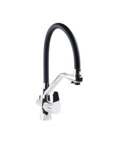 Смеситель для кухни SANTREK PRESTIGE SAP-1037, черный/хром