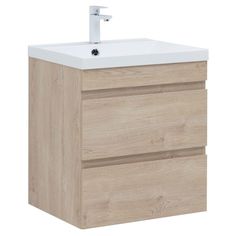 Тумба под раковину Aquanet Нота New 60 дуб светлый 00334197