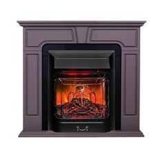 Электрокамин RealFlame Theodor серый с очагом Majestic Lux c пультом ДУ