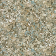 Обои Decori-Decori Carrara 82655 Винил на флизелине (1,06х10,05) Бирюзовый/Бежевый, Мрамор Decori&Decori