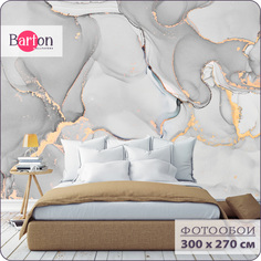 Фотообои флизелиновые 3d Bartonwall Мрамор 300х270 см M03203