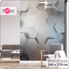 Фотообои флизелиновые 3d Bartonwall Геометрия Абстракция Соты 200х270 см M06502-G