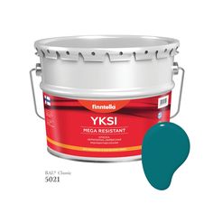 Краска-консилер с эффектом бархата YKSI, ультраматовая, цвет RAL5021 , 9л Finntella