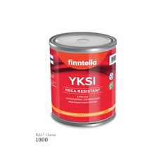 Краска-консилер с эффектом бархата YKSI, ультраматовая, цвет RAL1000 , 0,9л Finntella