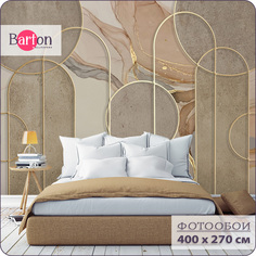 Фотообои флизелиновые 3d Bartonwall Абстракция Мрамор Геометрия 400х270 см M12004
