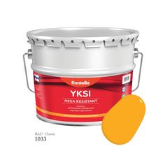 Краска-консилер с эффектом бархата YKSI, ультраматовая, цвет RAL1033 , 9л Finntella