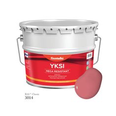 Краска-консилер с эффектом бархата YKSI, ультраматовая, цвет RAL3014 , 9л Finntella