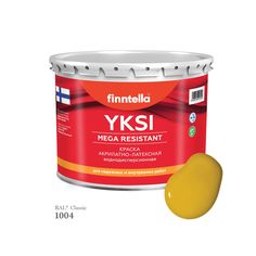 Краска-консилер с эффектом бархата YKSI, ультраматовая, цвет RAL1004 , 2,7л Finntella