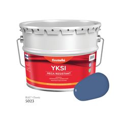 Краска-консилер с эффектом бархата YKSI, ультраматовая, цвет RAL5023 , 9л Finntella