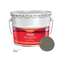 Краска-консилер с эффектом бархата YKSI, ультраматовая, цвет RAL7006 , 9л Finntella