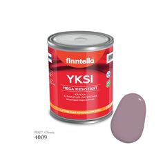 Краска-консилер с эффектом бархата YKSI, ультраматовая, цвет RAL4009 , 0,9л Finntella