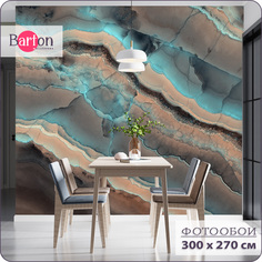 Фотообои флизелиновые 3d Bartonwall Поверхности Мрамор Флюид 300х270 см M04803