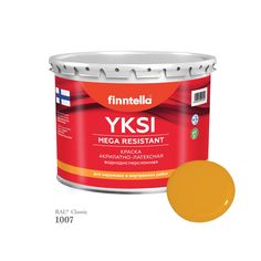 Краска-консилер с эффектом бархата YKSI, ультраматовая, цвет RAL1007 , 2,7л Finntella