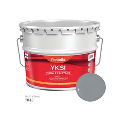 Краска-консилер с эффектом бархата YKSI, ультраматовая, цвет RAL7045 , 9л Finntella