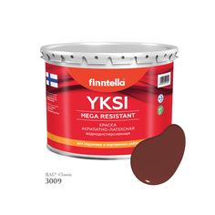 Краска-консилер с эффектом бархата YKSI, ультраматовая, цвет RAL3009 , 2,7л Finntella