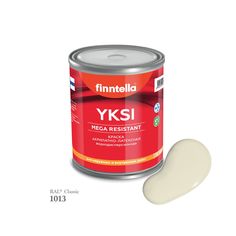 Краска-консилер с эффектом бархата YKSI, ультраматовая, цвет RAL1013 , 0,9л Finntella