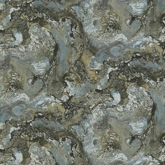 Обои Decori-Decori Carrara 82663 Винил на флизелине (1,06х10,05) Бирюзовый/Черный, Мрамор Decori&Decori
