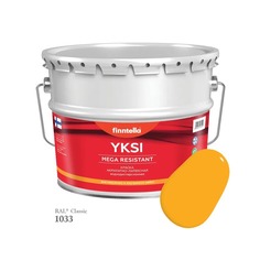 Краска-консилер с эффектом бархата YKSI, ультраматовая, цвет RAL1033 , 0,9л Finntella