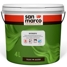 Грунт-концентрат интерьерный San Marco Interofis 4 л /1