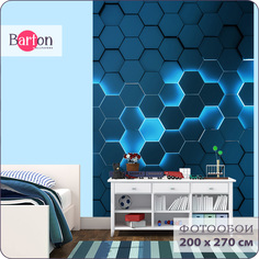 Фотообои флизелиновые 3d Bartonwall Соты 200х270 см M22602