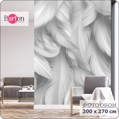 Фотообои флизелиновые 3d Bartonwall Перья 200х270 см M24102