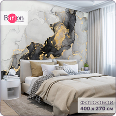Фотообои флизелиновые 3d Bartonwall Мрамор Флюид 400х270 см M19804-Y