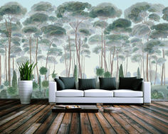 Фотообои ARTDELUXE NATURE Зелёный лес флизелиновые 300х180см, MY10660831198-3
