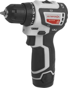 Дрель-шуруповерт Интерскол ДА-10/12В КомбиМАКС 2Ач, 4 насадки, сумка, От аккумулятора, 12