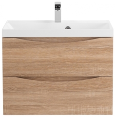 Тумба с раковиной BelBagno Marino 70-BB700/450-LV-MR-AST Rovere Bianco