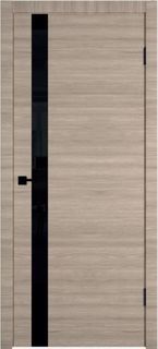 Двери Владимирская Фабрика Дверей ДПО Соло 700*2000 Red oak гориз. Black gloss