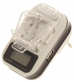 Зарядное универсальное устройство HJ-130 черный LCD