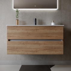 Тумба с раковиной Sancos Urban 100 UR100EG+CN7003 дуб галифакс натуральный