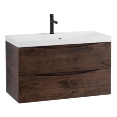 Тумба для ванной Belbagno MARINO 80 с раковиной BB800/450-LV-MR-AST Rovere Moro