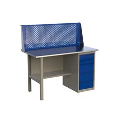 Верстак слесарный стол металлический с экраном Wellmet 1400ML5P