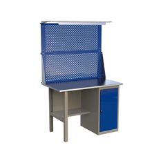 Верстак слесарный металлический с освещением и тумбой Wellmet 1200MLP2