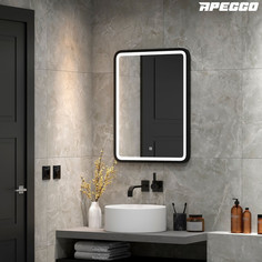 Зеркало Apeggo Camilla Led 600х800, черный