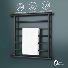 Полотенцесушитель Водяной Onix Sirius Turn Black Left 600x600 угловое подкл. слева Черный